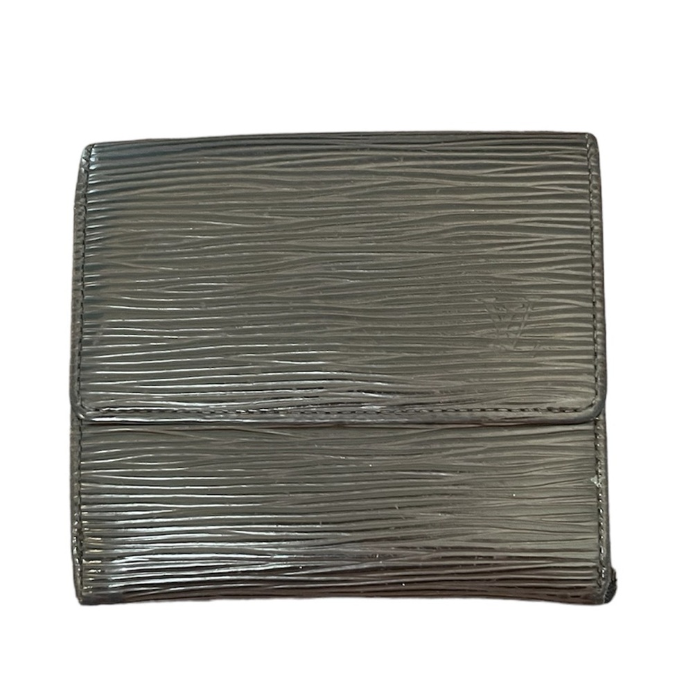 Louis Vuitton Epi Unisex Double Snap Black Wallet